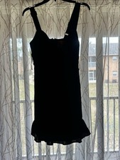 GUESS Sheath Dress S Black Sleeveless Short Women Regular Size Elegant Style- 