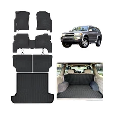 Floor Mats for 1996-2002 Toyota 4Runner with Trunk Mat & Backrest Mat,TPE All...