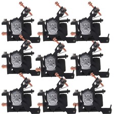 10pcs Tattoo Coil Machine Iron Frame 10 Wrap Coils Machine Shader