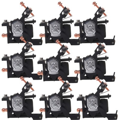 10pcs Tattoo Coil Machine Iron Frame 10 Wrap Coils Machine Shader