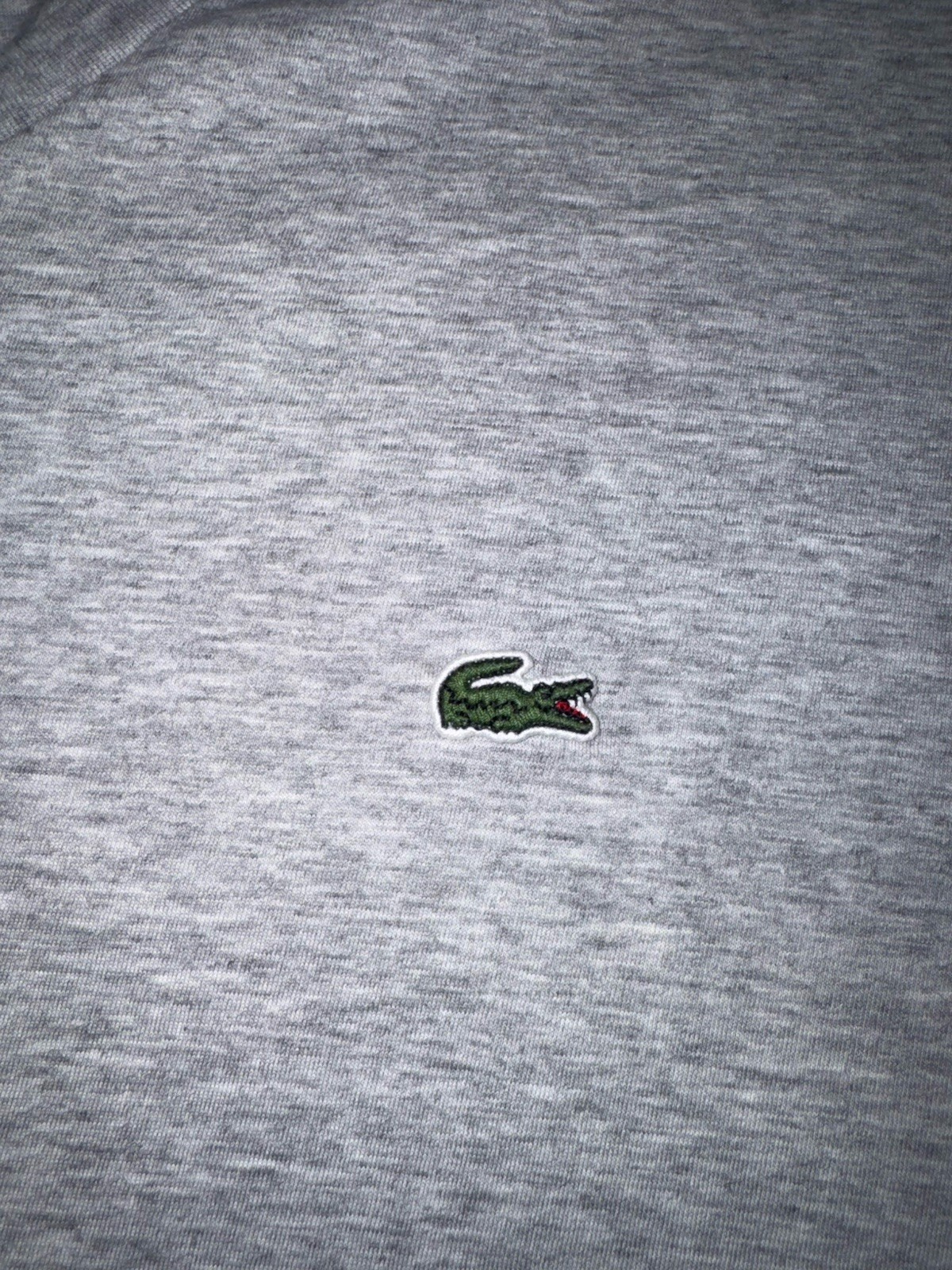 Lacoste Pima Cotton Regular Fit V-Neck Men's T-Shirt Gray Size 7/XXL NWOT! thumbnail 2