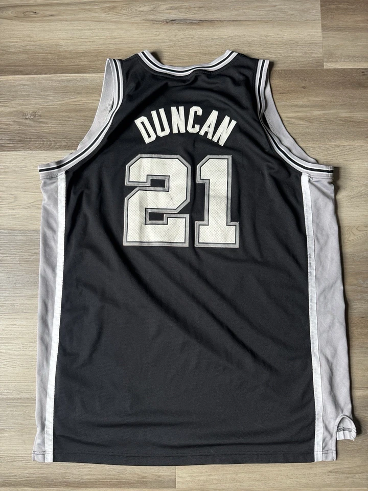 Camiseta Adidas Tim Duncan Spurs Adulto 2XL2 Malla Blanca +2 Longitud NBA Baloncesto Foto 2 de 4