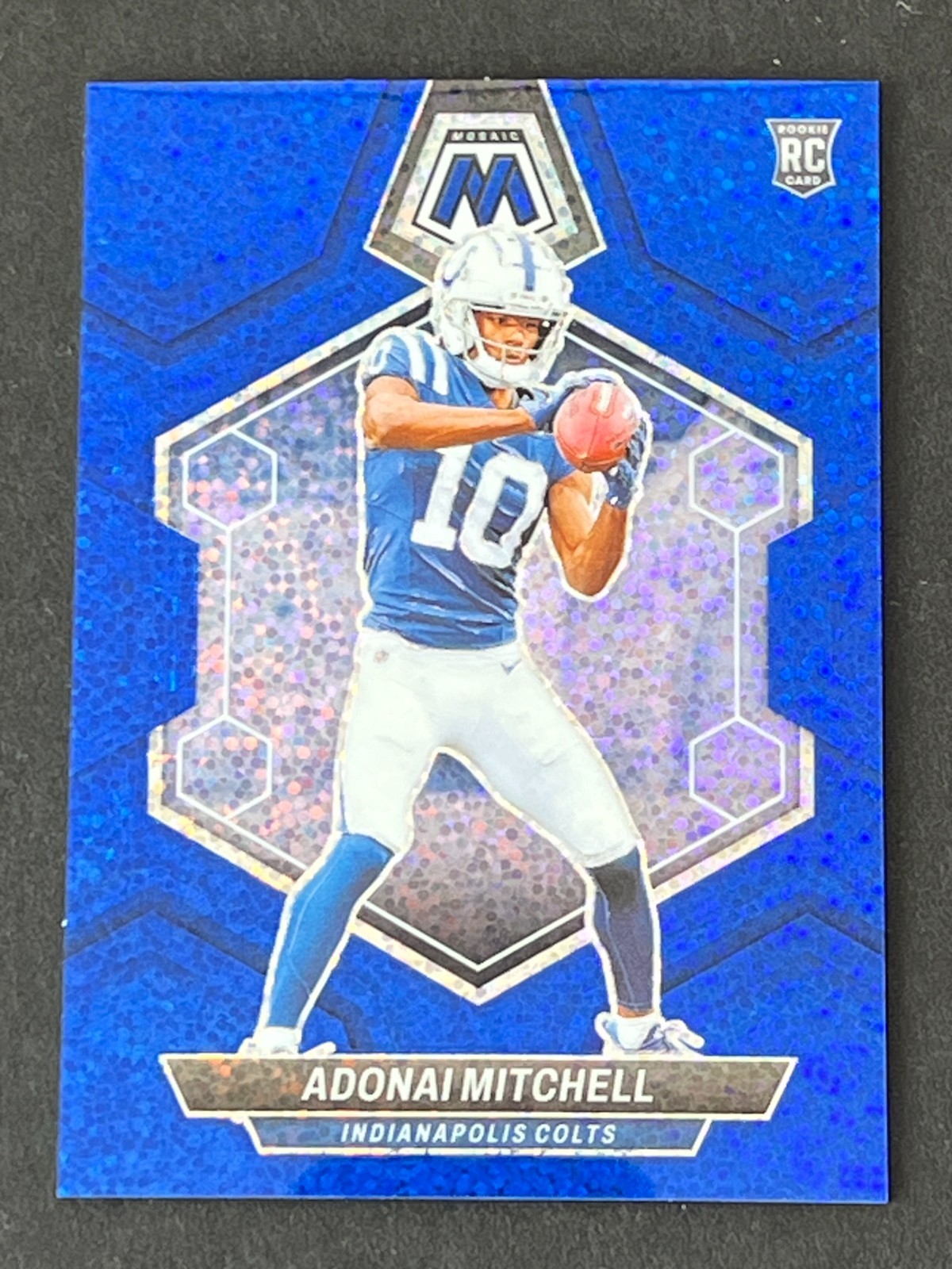 Adonai Mitchell 2024 Mosaic Blue Sparkle RC #ed 70/96