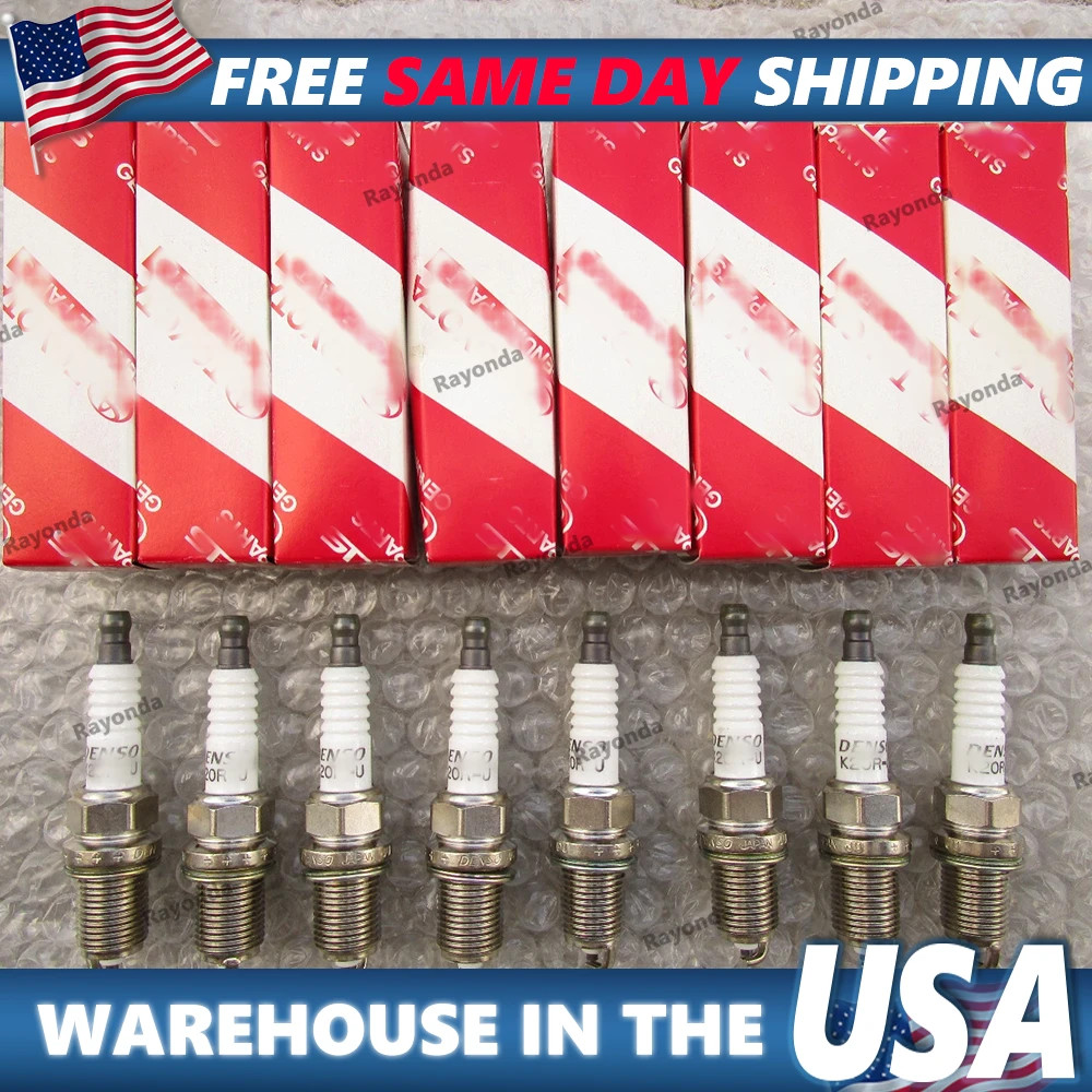 FITS: 01 - 05 TOYOTA SEQUOIA 4.7L V8 SPARK PLUG QTY 8 OEM BRAND NEW