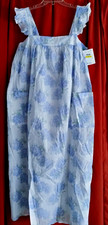 Eileen West Multi Floral Flutter Sleeve 100 Cotton Lawn Ballet Nightgown Gown M