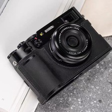 Genuine Leather Camera Insert Half Case Bag Cover Suitable For Fujifilm X100V