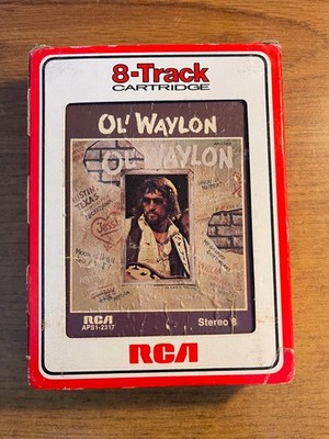 WAYLON JENNINGS OL' WAYLON RARE 8 TRACK TAPE TESTED LATE NITE BARGAIN!