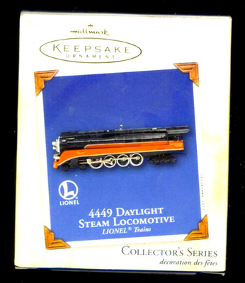 2003 Hallmark - 4449 Daylight Steam Locomotive Die-Cast Ornament  #8  NEW