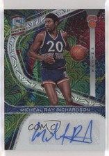 2019 Panini Spectra Signatures Meta Prizm 5/25 Micheal Ray Richardson Auto 0q0