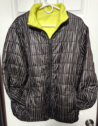 Disney's Nightmare Before Christmas Jacket | Men's Large Reversible Puffer Jack - product listing photo
