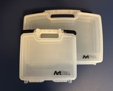 Lot of 2 ArtBin Quick View Carrying Cases with Handle, Locking, Travel, Storage