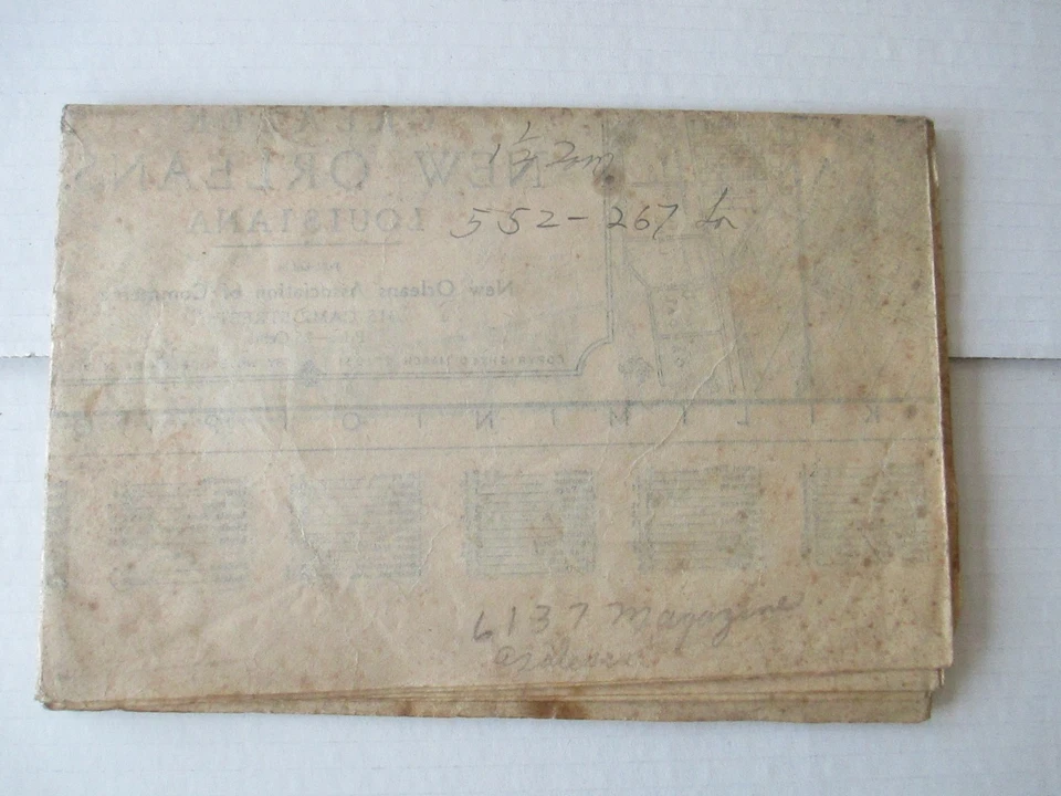 Mapa vintage del Gran Nueva Orleans Louisiana 1931 por WM.E. BOESCH C103 Foto 2 de 4