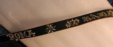 Vtg Ed Hardy Leather Belt 42"