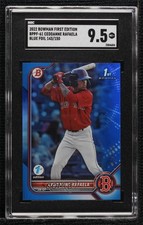 2022 Bowman 1st Edition Blue Foil 143/150 Ceddanne Rafaela SGC 9.5 Mint+ ya6