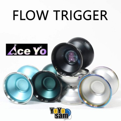 Ace Yo Flow Trigger Yo-Yo - Bi-Metal - Hong Teng Long Signature Yo-Yo