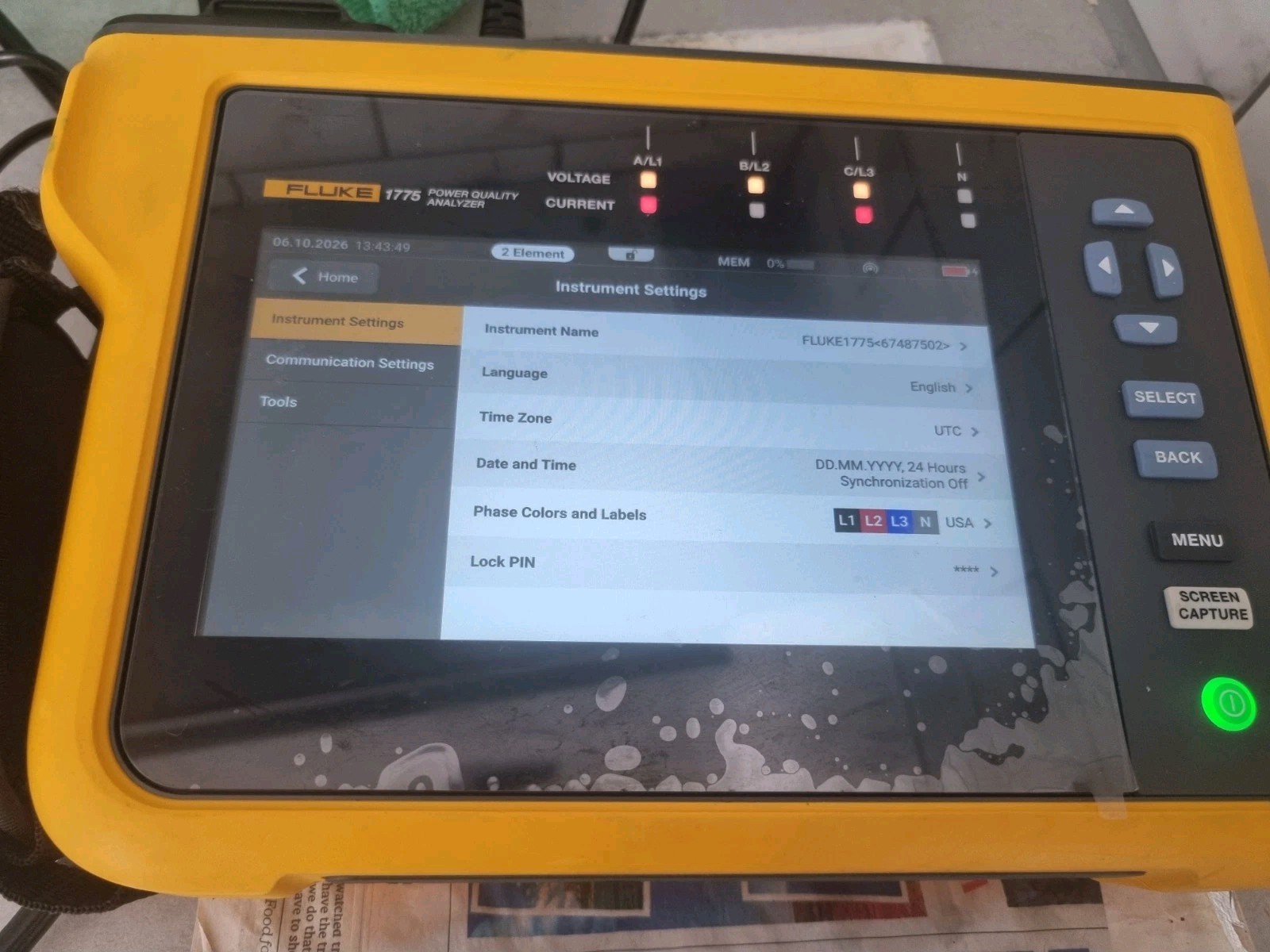 Fluke 1775 Three-Phase Power Quality Analyzers. In Good Used Working Condition!