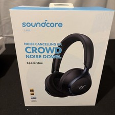 Soundcore Space One Wireless Over-Ear Headphones - Jet Black - BRAND NEW