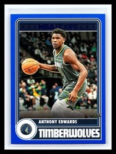 2023-24 Panini Anthony Edwards NBA Tribute Blue Parallel # 286