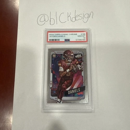 Jayden Daniels Rookie Cosmic Chrome PSA 10