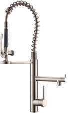 Commercial Kitchen Faucet with Pull down Sprayer, Modern Single Handle High Arch