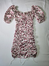 NEW For Love And Lemons Melrose Corset Ruched Mini Dress Size Small NWOT Cottage