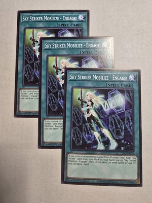3x Sky Striker Mobilize - Engage! 1st Edition Common L26D-ENS10 Yu-Gi-Oh!