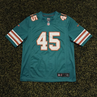 #ad Nike NFL Miami Dolphins Dufour Custom Football Jersey Shirt Mens Size Large $34.00