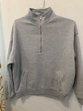 Ladies Gray Pullover Sweatshirt