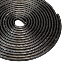 25 Ft Black 4 Gauge Amplifier Power Ground Wire 25 Feet 4 GA AWG Amp Cable Roll