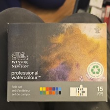 Winsor  Newton Professional Watercolour Field Set 15pc Multicolor