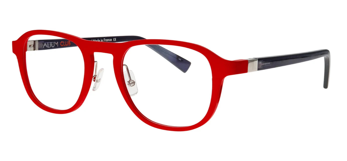 Monture optique Alium Club 2 les lunettes de vue rouge en métal haut de gamme