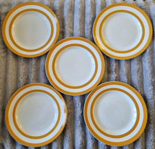 TG Green BUTTERSCOTCH Cornish ware / cornishware 10" Plate, Judith Onions