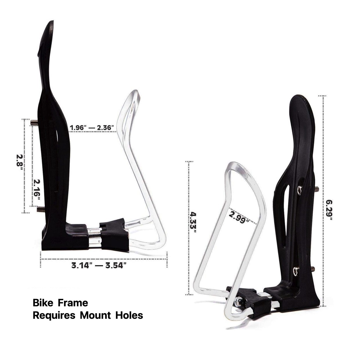 Blue Adjustable Water Bottle Cage Lightweight MTB Bicycle Water Bottle Holder
