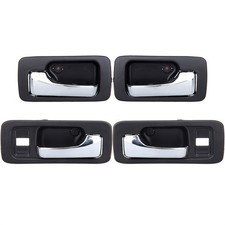 For Honda Accord 90-93 4 Door Black 4x Interior Inner Left Right Door Handles