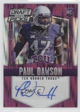 2015 Panini Prizm Collegiate Draft Picks Purple Flash 72/99 Paul Dawson Auto 0b0