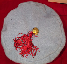 SMOKING CAP Repro. 1800's Sky Blue Wool Artillery Tassel USA Button Size Lg
