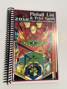 mr pinball list and price guide 2018 edition