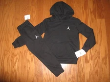 AIR JORDAN  2-Pc pull 0ver Track Suit Jacket & Pants Set Boys Size 5/6/7  NWT