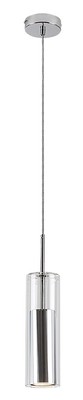 Rabalux 72046 Pendelleuchte 1 Spot Kalevi, GU10, silber, rund, Modern, ø80mm