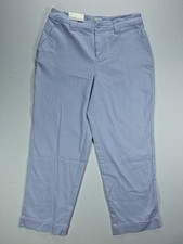 A New Day Pants Women's Size 6/R Purple High-Rise Straight Leg Cropped