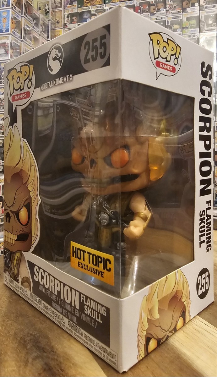 Mortal Kombat Scorpion Flaming Skull #255 Hot Topic