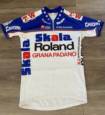 Vintage Cycling Jersey Medium Skala Roland Colnago Team 80s 90s RARE