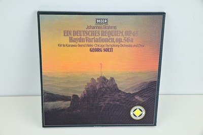 3 Alben (6 LP) Johannes Brahms-Requiem Georg Solti+Klavierkonzerte Arrau+Brendel