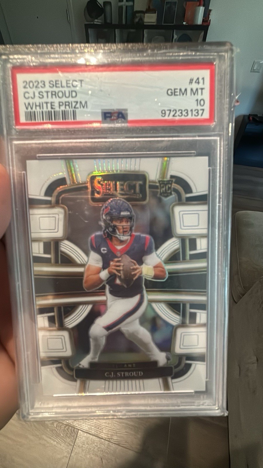 2023 Panini Select - Concourse C.J. Stroud #41 White Prizm /35 (RC)