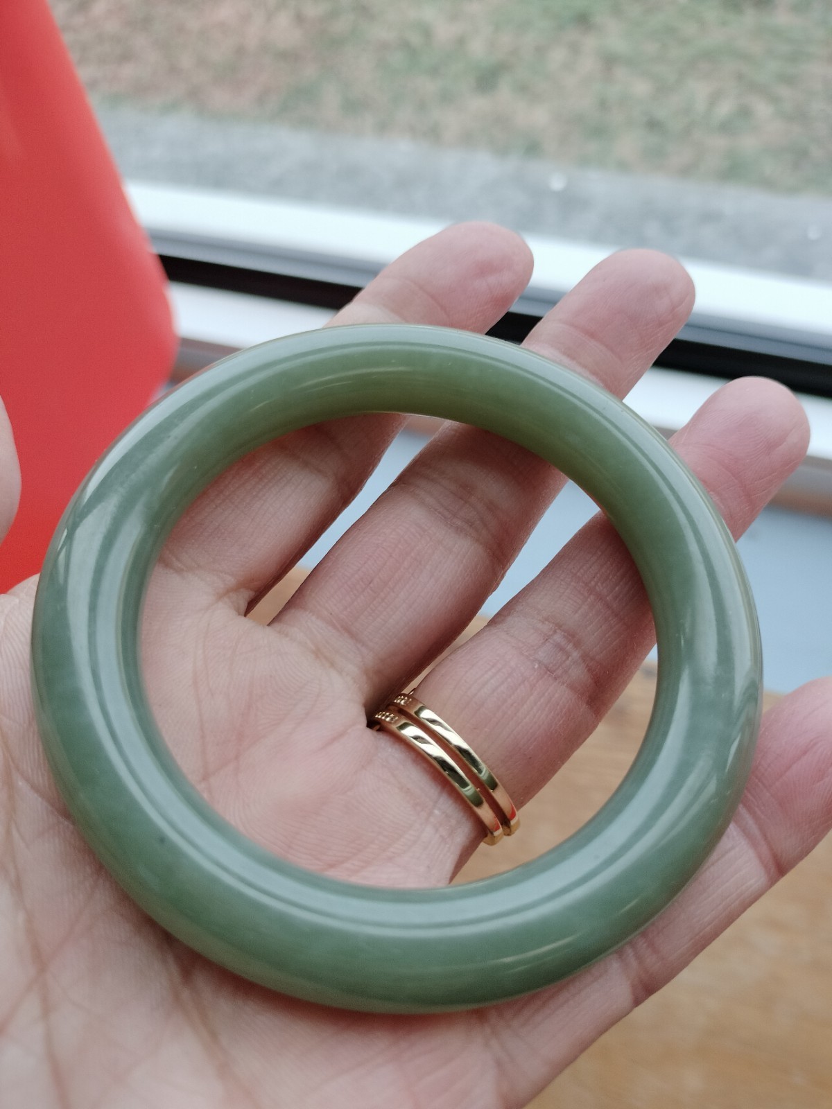 Jade Bangle Vintage - image 3