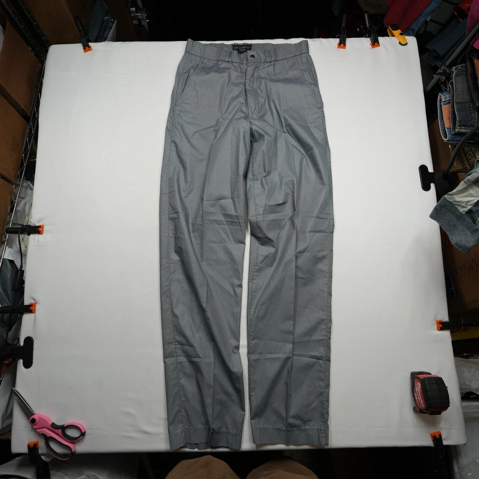 Vintage Bugle Boy Parachute Countdown Pants Sz 28M fits 28x31 Gray Zippers 80s - Image 3 of 4