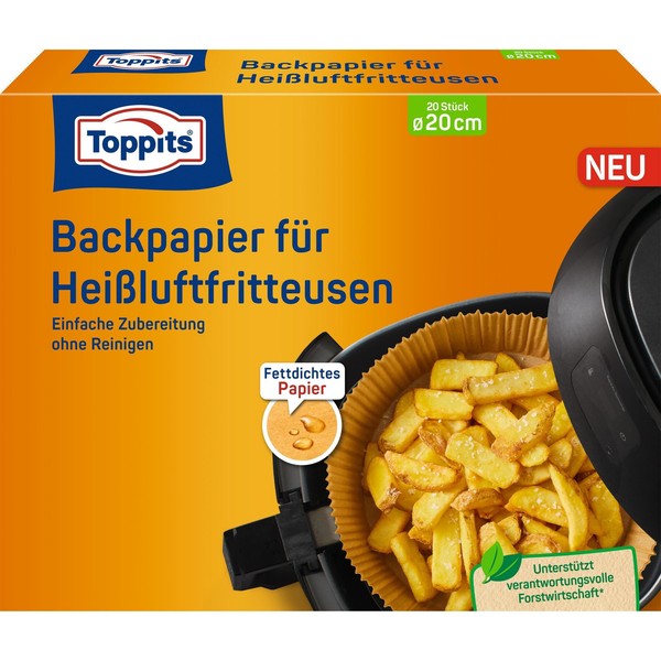 Toppits Backpapier FüR HeißLuftfritteusen (20 StüCk)-image