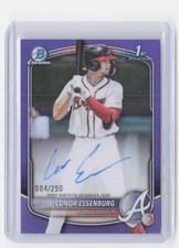 2025 Bowman Draft #CPA-CE Conor Essenburg Chrome Prospect Auto Purple Ref #/250
