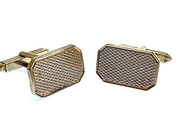 VINTAGE SOLID SILVER 925 CUFFLINKS HALLMARK UK MA… - image 7