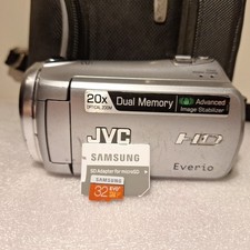  JVC Everio GZ-HM300 Camcorder Dual SD Card Slot 20x Zoom-Objektiv lens